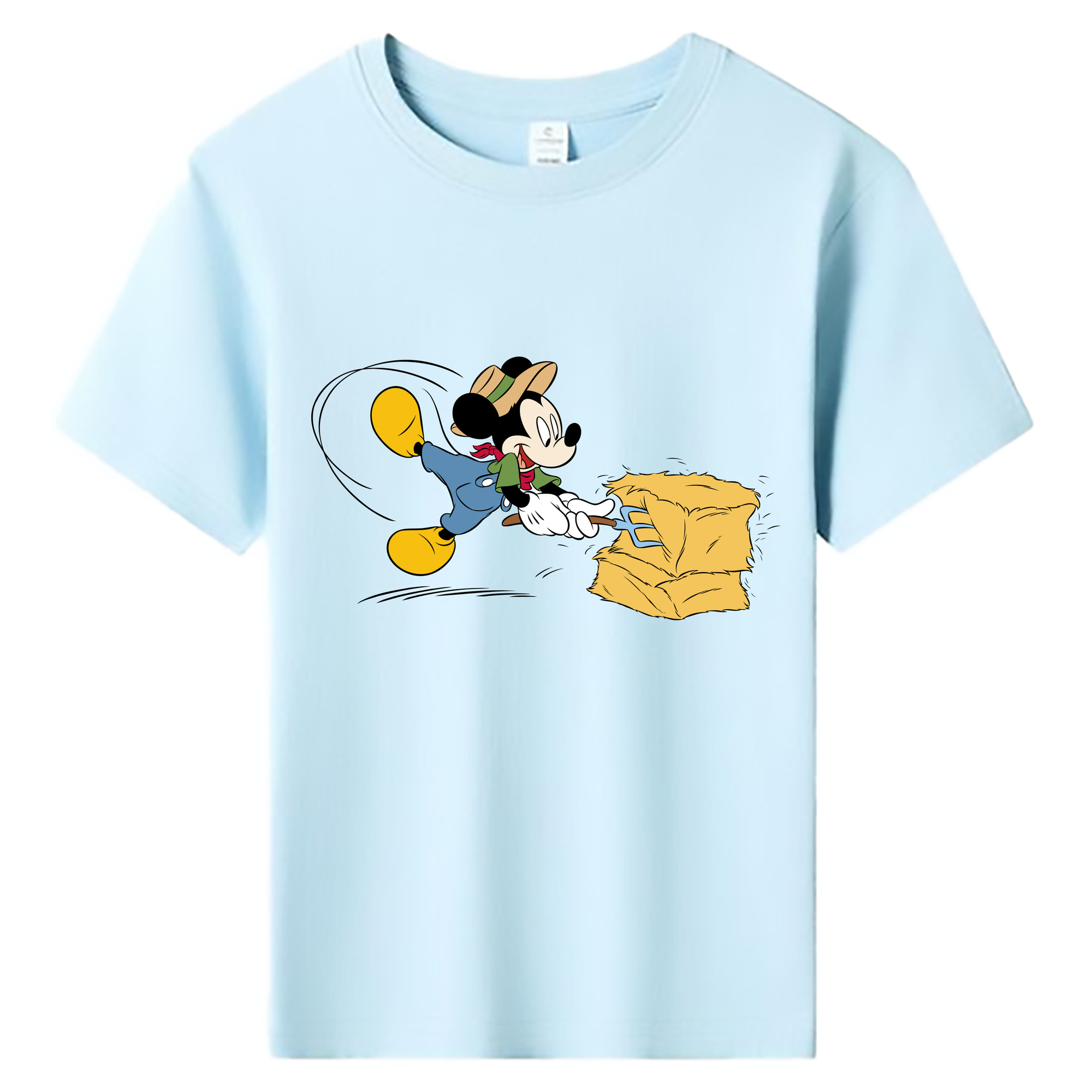ミッキーマウス Mickey Mouse 綿100％キッズTシャツ（フロントプリント）